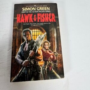 Hawk & Fisher Simon Green 1990 First Printing Fantasy Ace Books